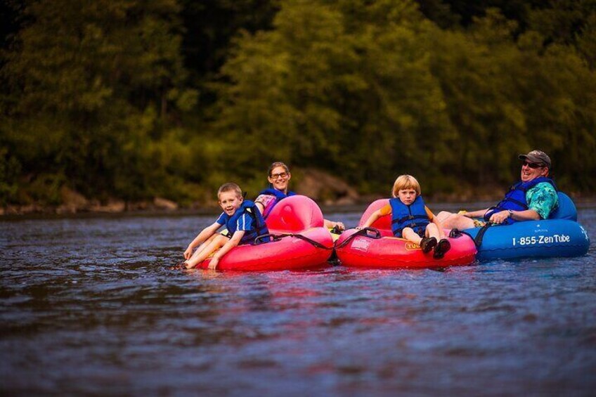 Asheville River Fon Tubing on the French Broad