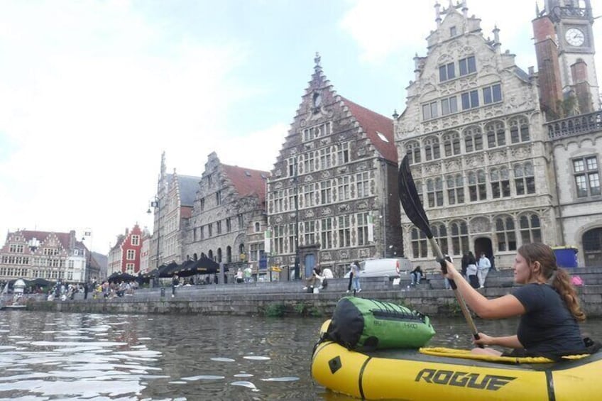 Half-Day Guided Inflatable Packraft in Ghent