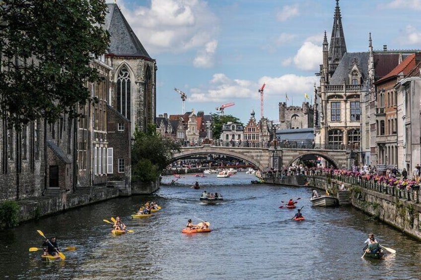 Half-Day Private Guided Inflatable Packraft in Ghent