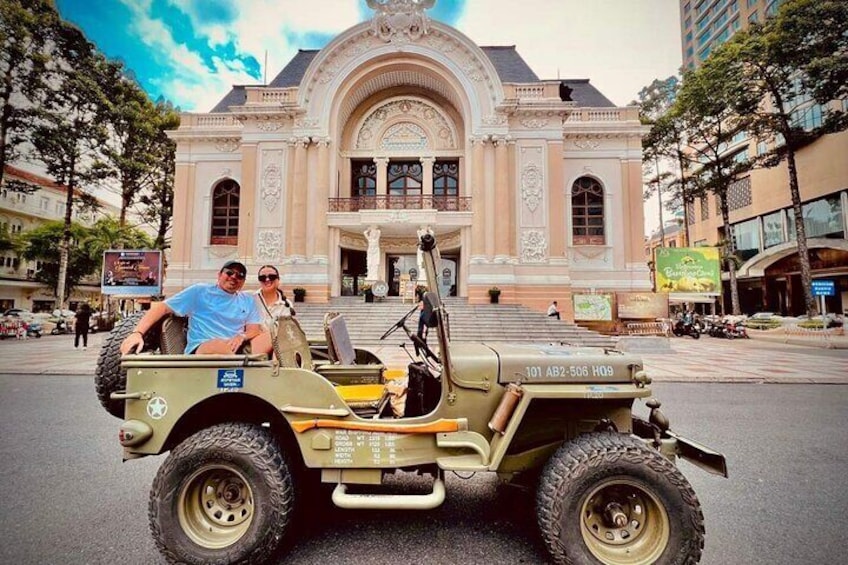 Jeep Saigon Private Half Day Culture and History tour