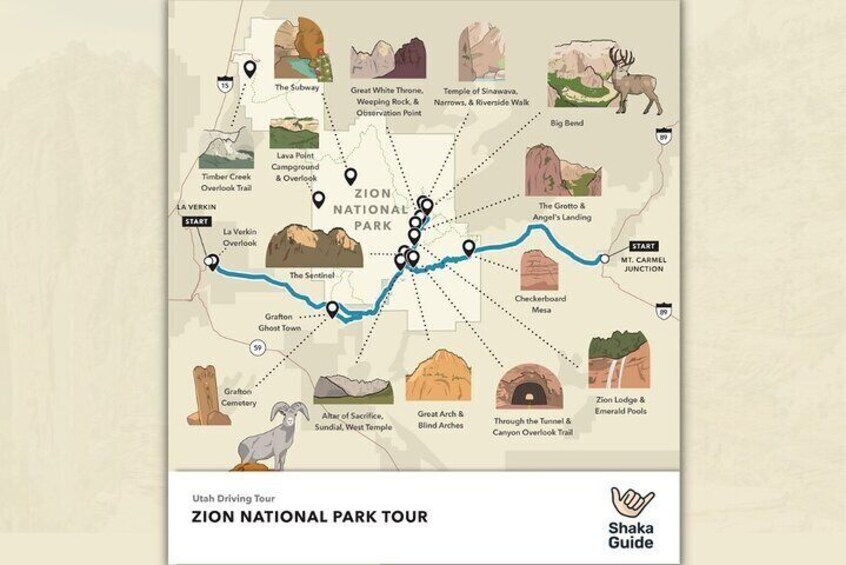 Zion National Park with Audio Tour Guide