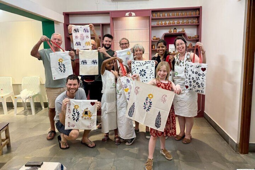 Block Printing Workshop at Studio Berõ