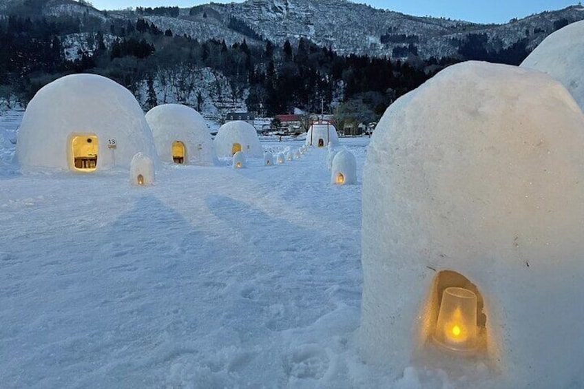 1 Day Tour Traditional Igloo Kamakura Festival and Snow Fun