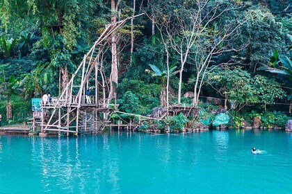 Vang Vieng Tour A Blue lagoon 3 with Caves and Zipline
