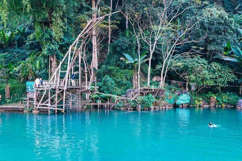 Vang Vieng Tour A Blue lagoon 3 with Caves and Zipline