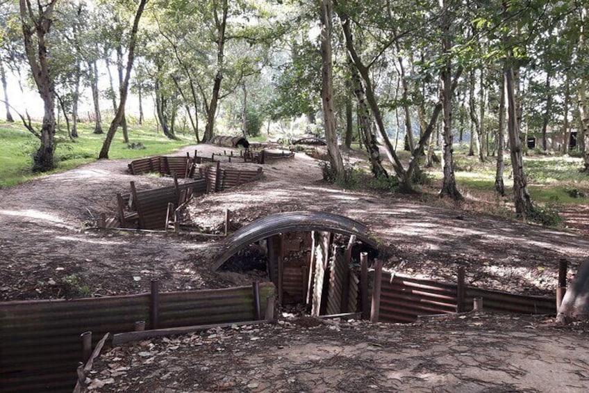 Preserved original trenches at Hill 62, one of the most popular stops on the tour.