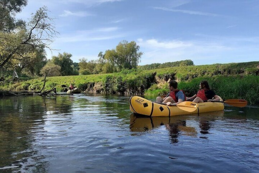 Explore Leuven and natural surroundings by inflatable packraft