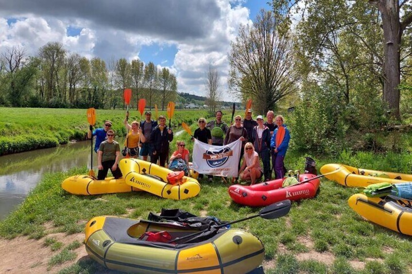 Explore Leuven and natural surroundings by inflatable packraft