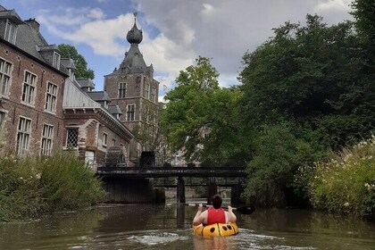 Explore Leuven and natural surroundings by inflatable packraft