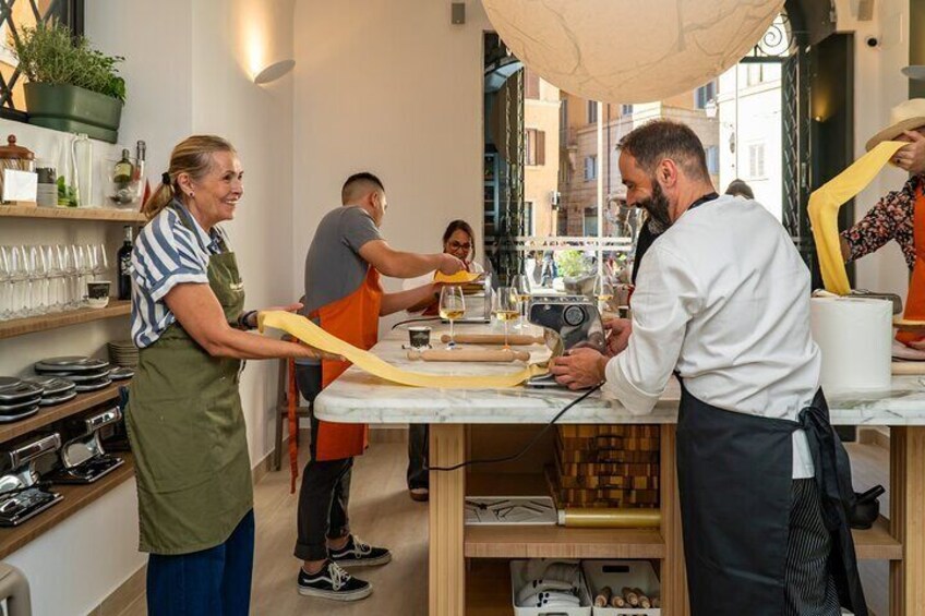 Farmer's Market and Pasta Making Class with Fine Italian Wine