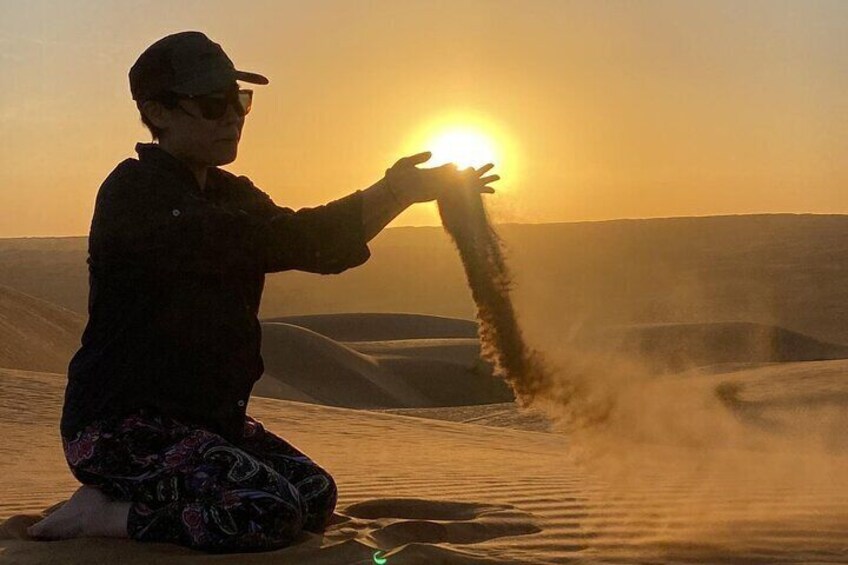 Wadi Bani Khalid and Wahiba Sands Desert with Sunset Watching