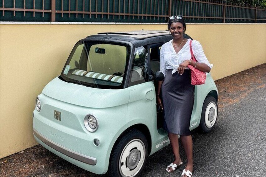 Retro Electric Topolino Ride on the French Riviera
