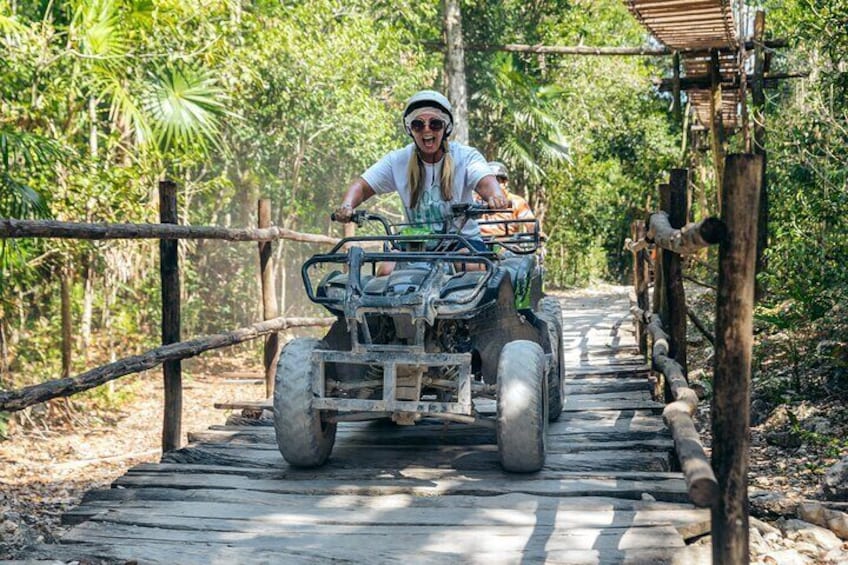 Adrenaline Tour ATV Cenote And Zipline