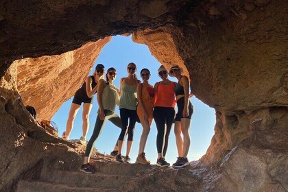 Papago Park Nature Walk with Yoga and Mountain Views