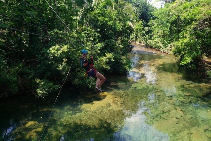 7 miles cave kayaking and zipline combo