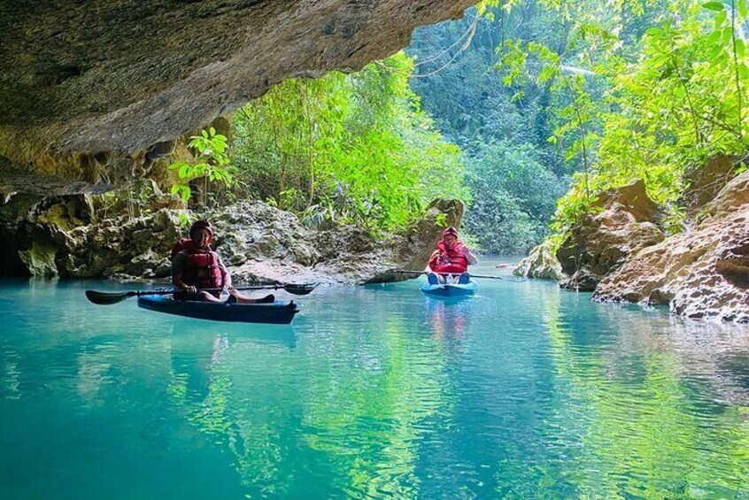 7 miles cave kayaking and zipline combo
