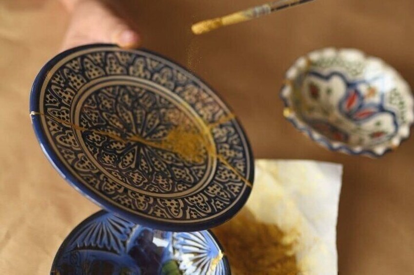 Modern Kintsugi Workshop with Moroccan Ceramics 