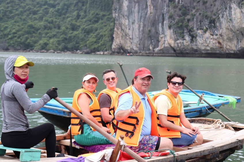 Picture 21 for Activity Hanoi: Islands, Caves, Kayak & Halong Dragonfly Boat Cruise