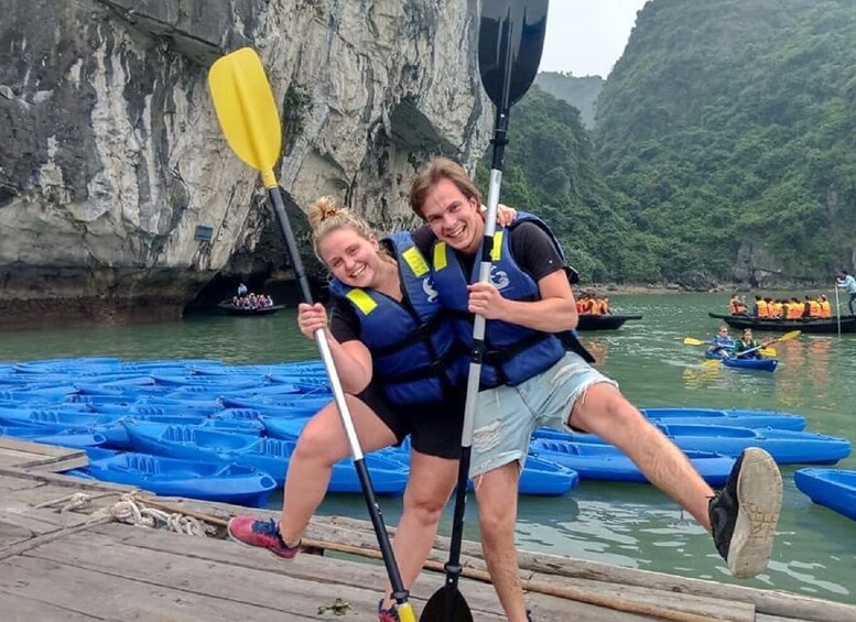 Picture 2 for Activity Hanoi: Islands & Caves Ha Long Cruise with Lunch & Kayaking