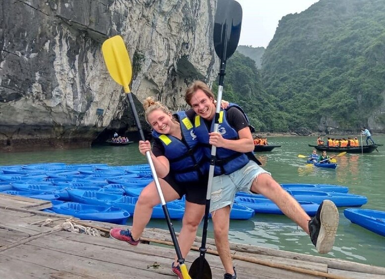 Picture 2 for Activity Hanoi: Islands & Caves Ha Long Cruise with Lunch & Kayaking