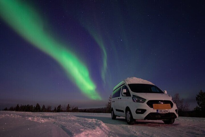 Aurora Hunting by Minivan in Ivalo, Inari or Saariselkä