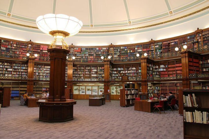 Reading room of the Central Library.