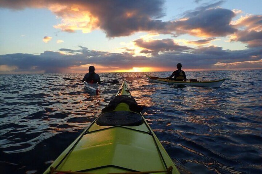 Kayaking into the Sunset