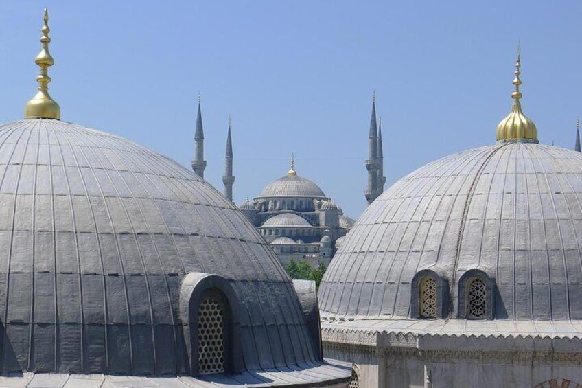 Blue Mosque from Hagia Sophia