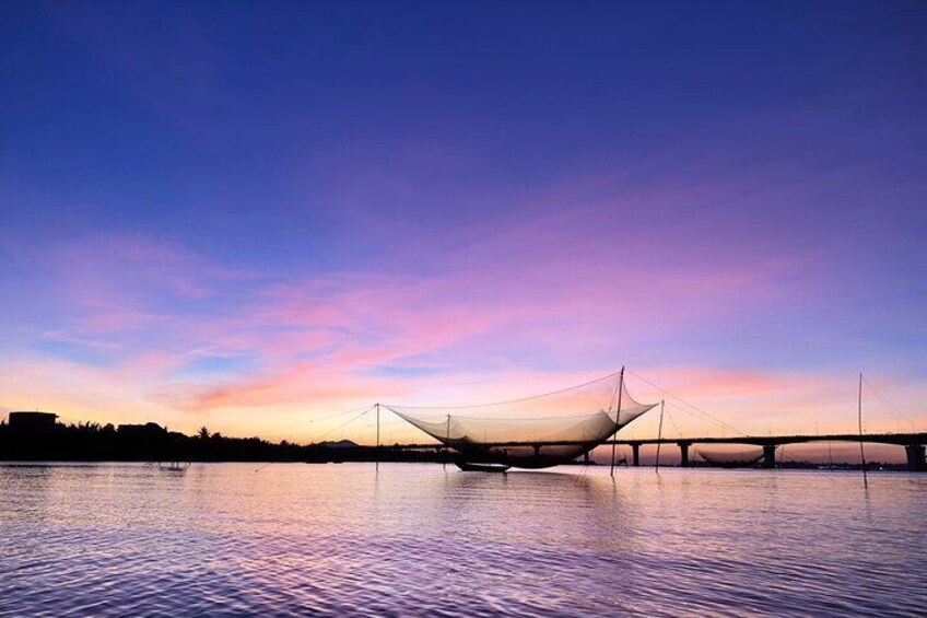 Sunrise on river