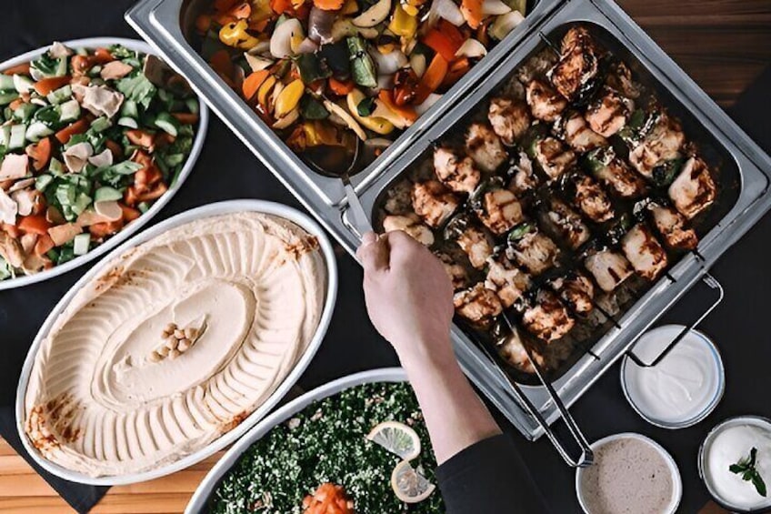 Indulge in a variety of BBQ options, from succulent grilled meats prepared by skilled chefs.