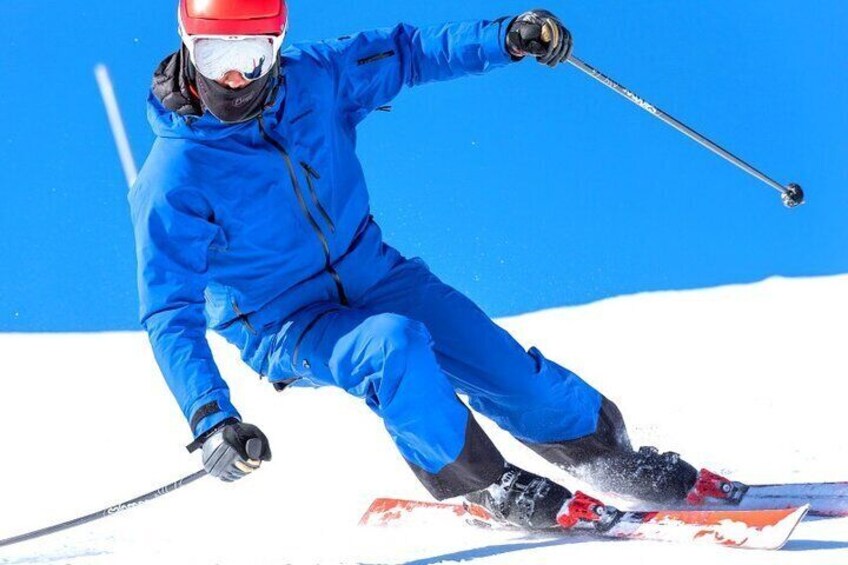 Ski and Snowboard Lesson in the Snowy Mountains of Korea