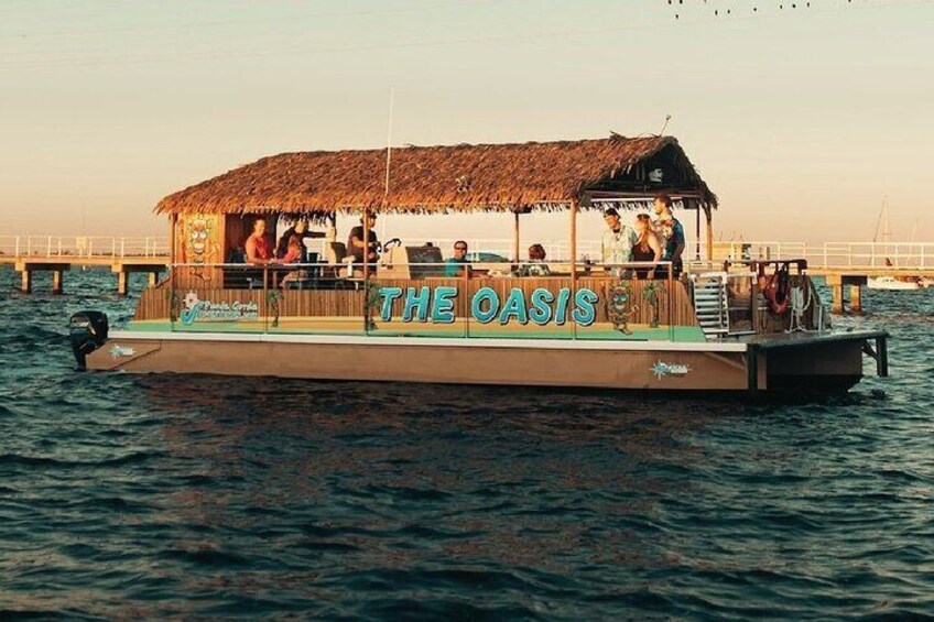 "The Oasis" Tiki Boat