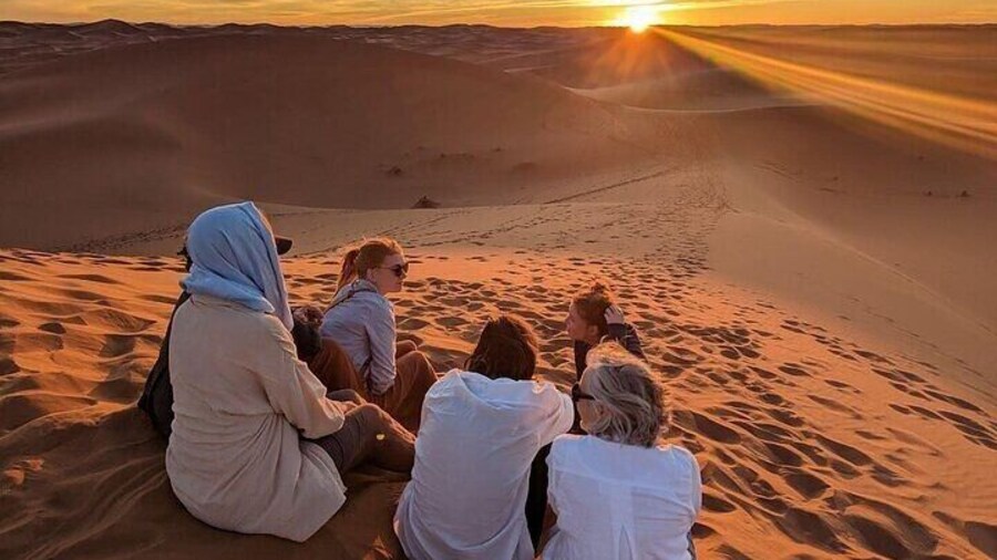 Sunset in the desert