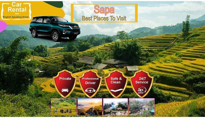 Sapa Private Car Service – Half Day and Full Day with English-speaking Driver