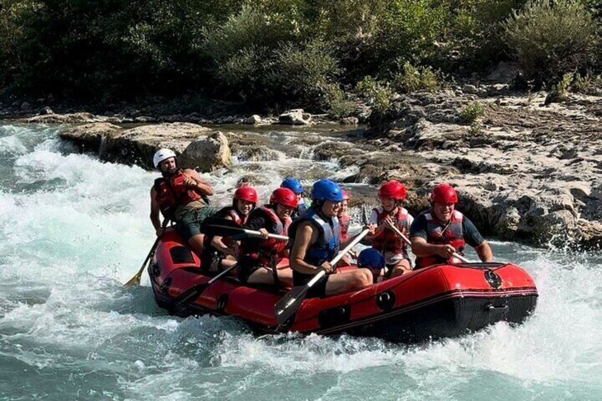 Vjosa River National Park Guided Rafting Tour in Permet