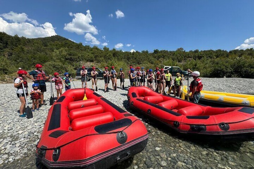 Vjosa River National Park Guided Rafting Tour in Permet