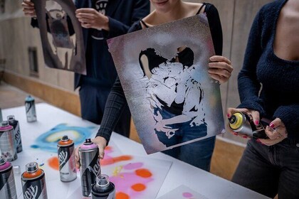 Museum Entrance with Stencil Art Workshop and Spray