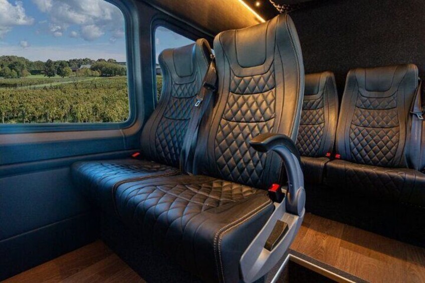 Luxe Tours Van Seating