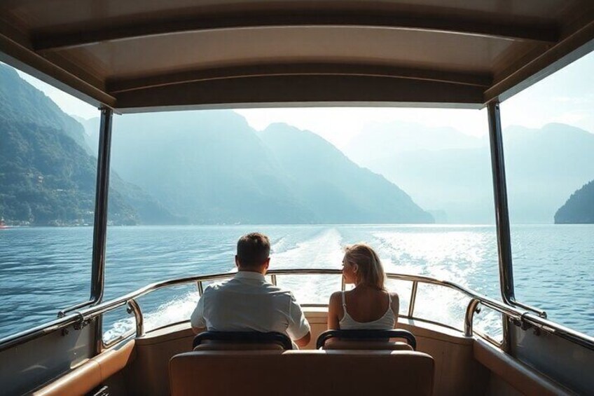 Milan Day Trip to Como Lake with Private Boat Cruise and Guide