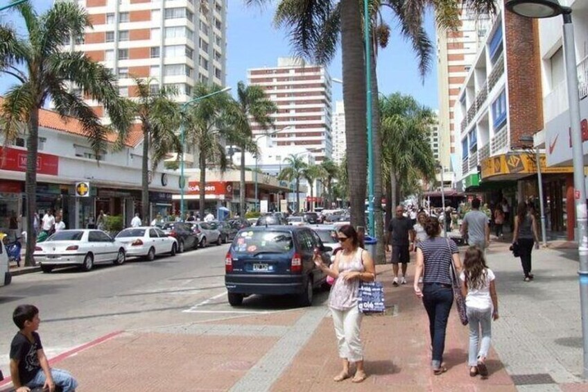 Av Gorlero, main shopping avenue of Punta del Este