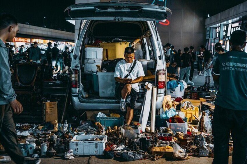 Stalls in the market