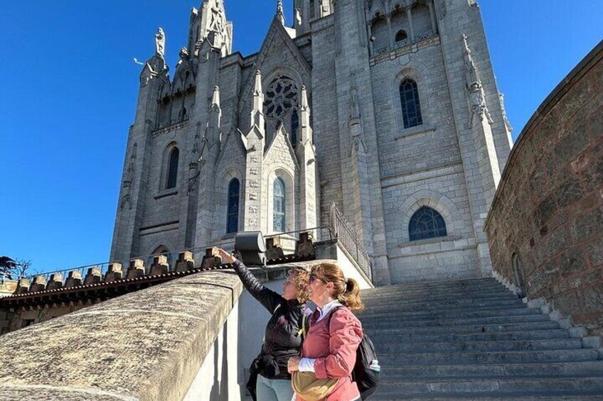 Hiking in Tibidabo Nature and Panoramic Photos