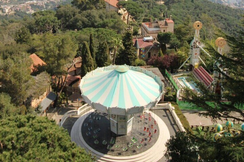 Hiking in Tibidabo Nature and Panoramic Photos