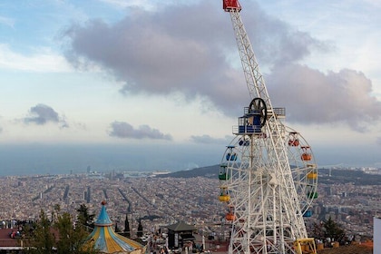 Hiking in Tibidabo Nature and Panoramic Photos