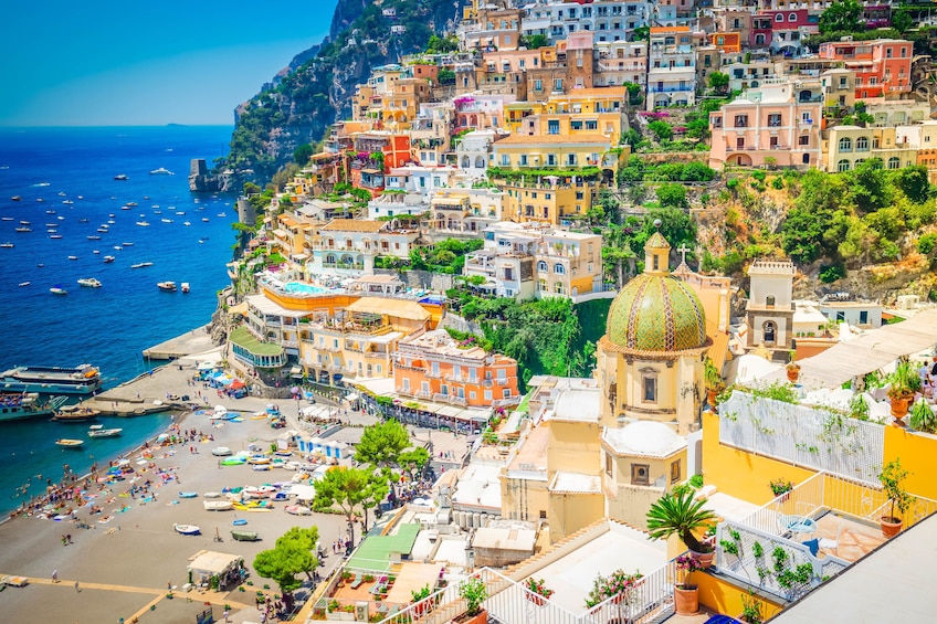 From Rome: Amalfi Coast, Positano & Amalfi by Boat and Train