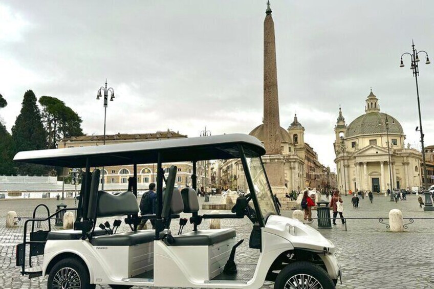 Explore Top Attractions with a Private Golf Cart Tour in Rome