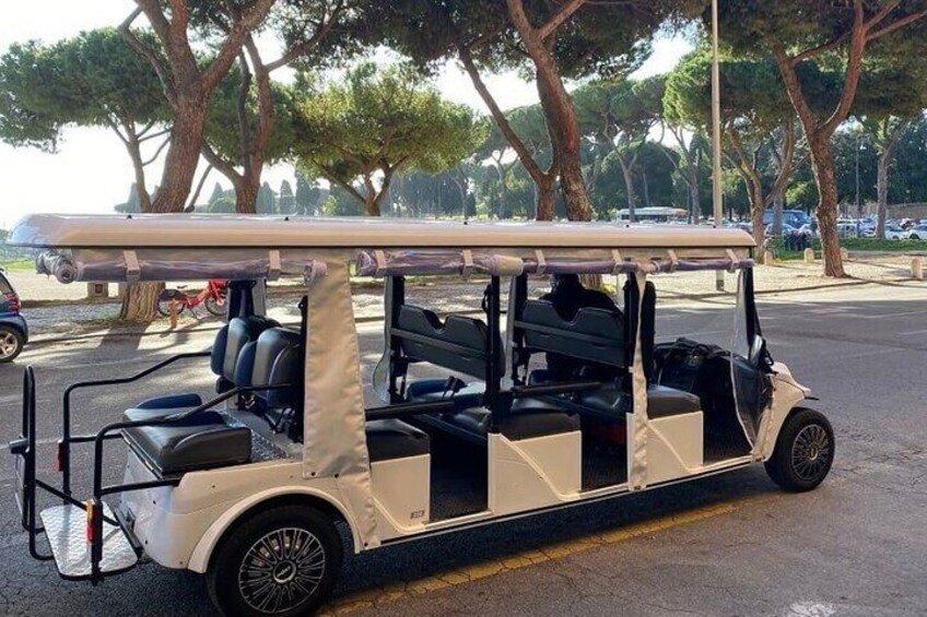 Explore Top Attractions with a Private Golf Cart Tour in Rome