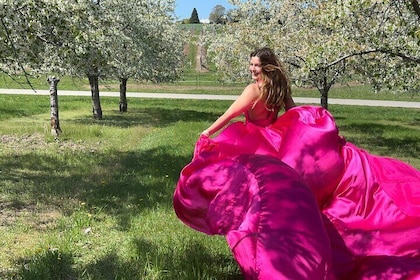 Flying Dress Photo Shoot in Traverse City