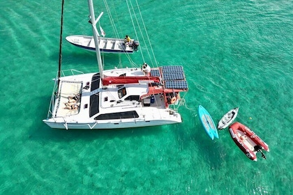 Private Catamaran Caribbean Beaches Snorkeling Tour with Lunch