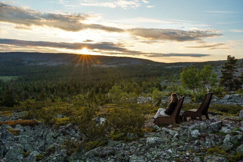 Arctic Wilderness Hike from Rovaniemi Midnight sun & Sunset